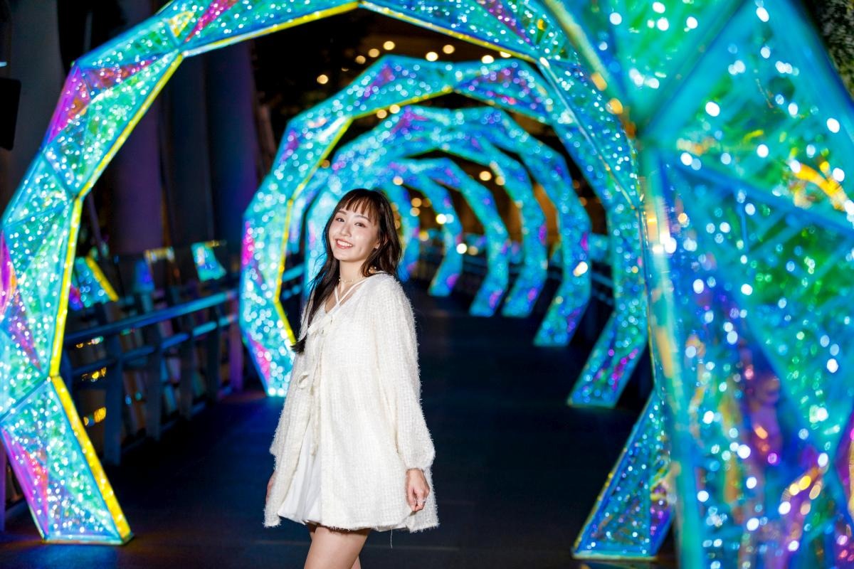 Creative Fusion of Light and Circus: An Immersive Colorful Corridor